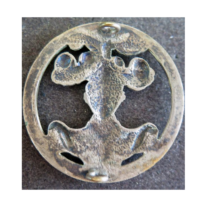 Insigne de béret de l'arme blindée cavalerie sans nom de fabricant