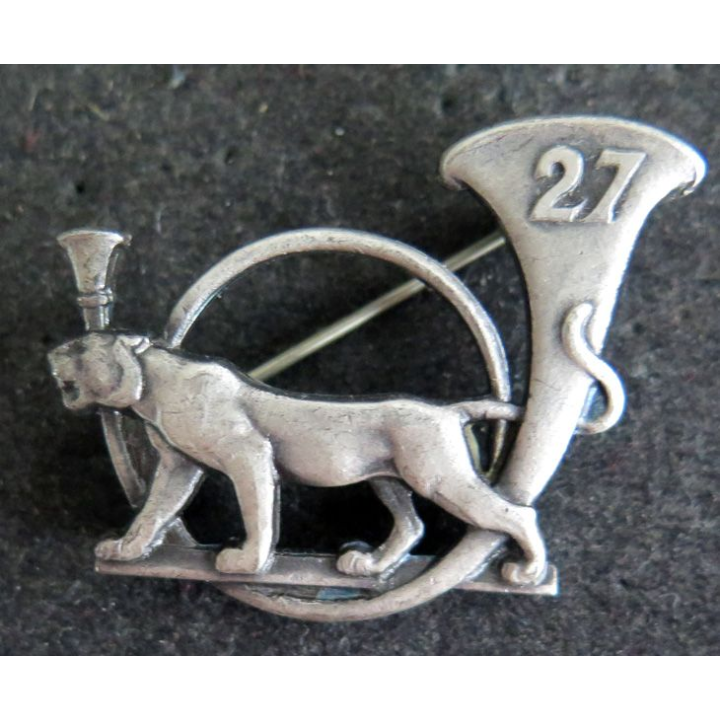 27° BCA : insigne métallique du 27° bataillon de chasseurs alpins Drago Paris