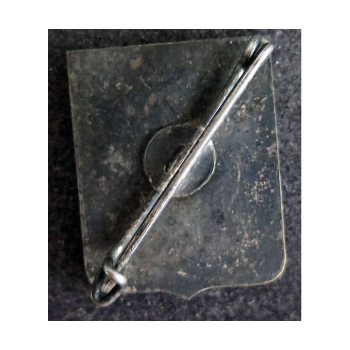 Insigne métallique ancien blason en métal de la Touraine 3 x 2,2 cm 