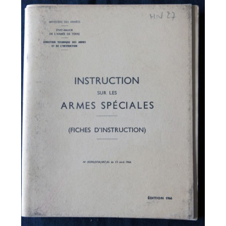 Instruction sur les armes spéciales (fiches d'instruction) Etat major armée de terre 1966