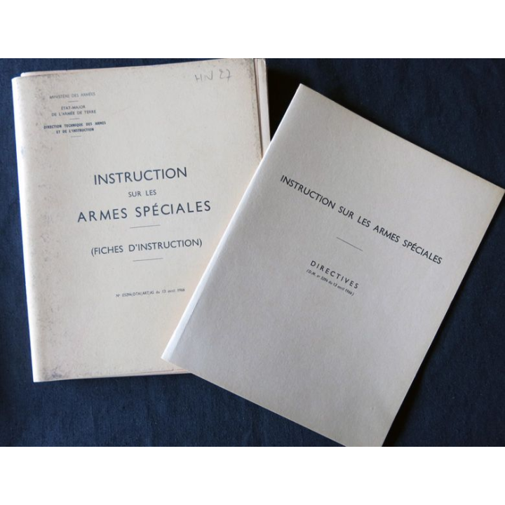 Instruction sur les armes spéciales (fiches d'instruction) Etat major armée de terre 1966
