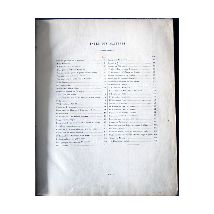 Méthode de mandoline de Pr F. Cristofaro Editeurs Henry Lemoine & Cie