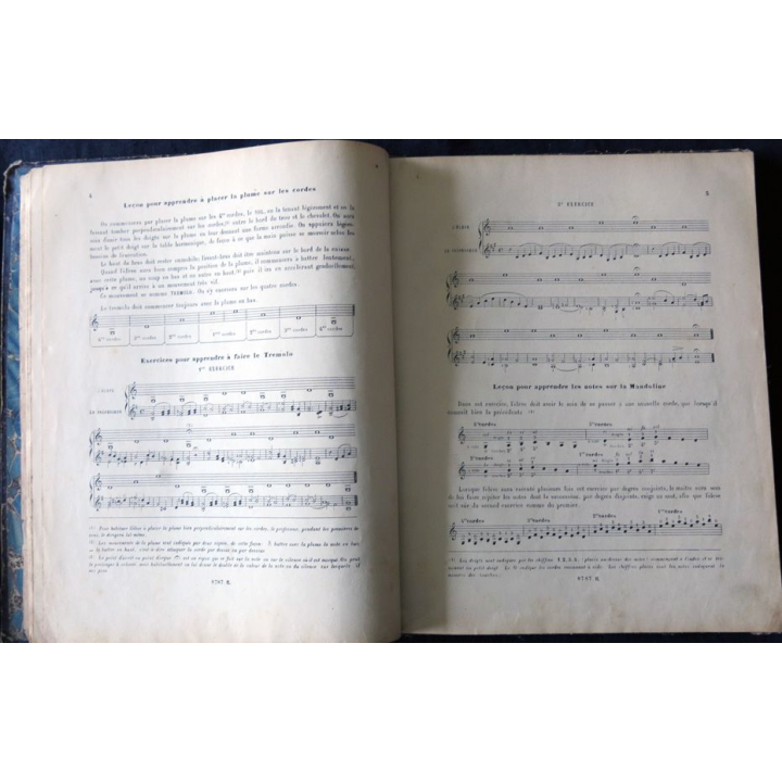 Méthode de mandoline de Pr F. Cristofaro Editeurs Henry Lemoine & Cie