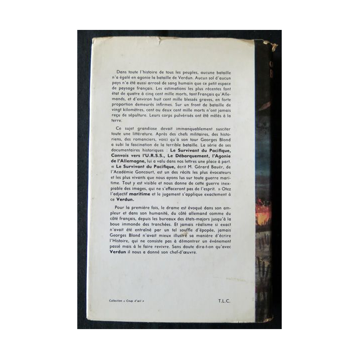 Verdun de Georges Blond aux Editions Presses de la Cité 1963