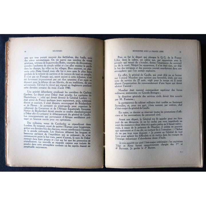 Souvenirs  - 2° Bueau Londres par le Colonel Passy aux Editions Raoul Solar Editeur