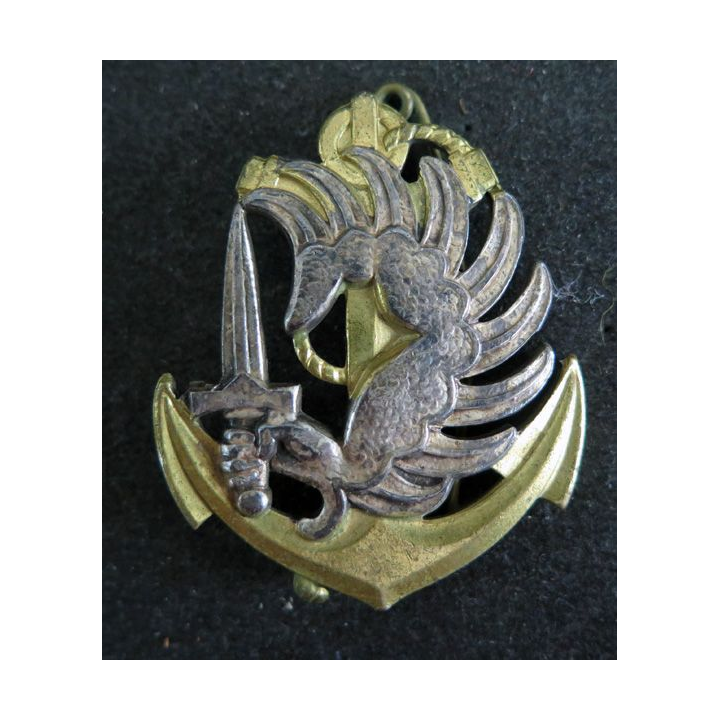 RPC & RPIMA : insigne de béret des régiments parachutistes coloniales et de Marine Drago