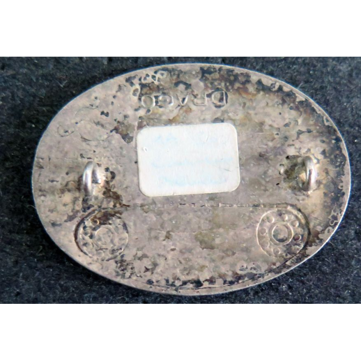 13° GECB : insigne métallique du 13° groupe d'escadrons de cavalerie blindée Latcheins de fabrication Drago écu peint
