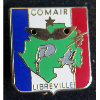 COMAIR LIBREVILLE : insigne du commandement de l'air à Libreville de fabrication Bessin et Salson