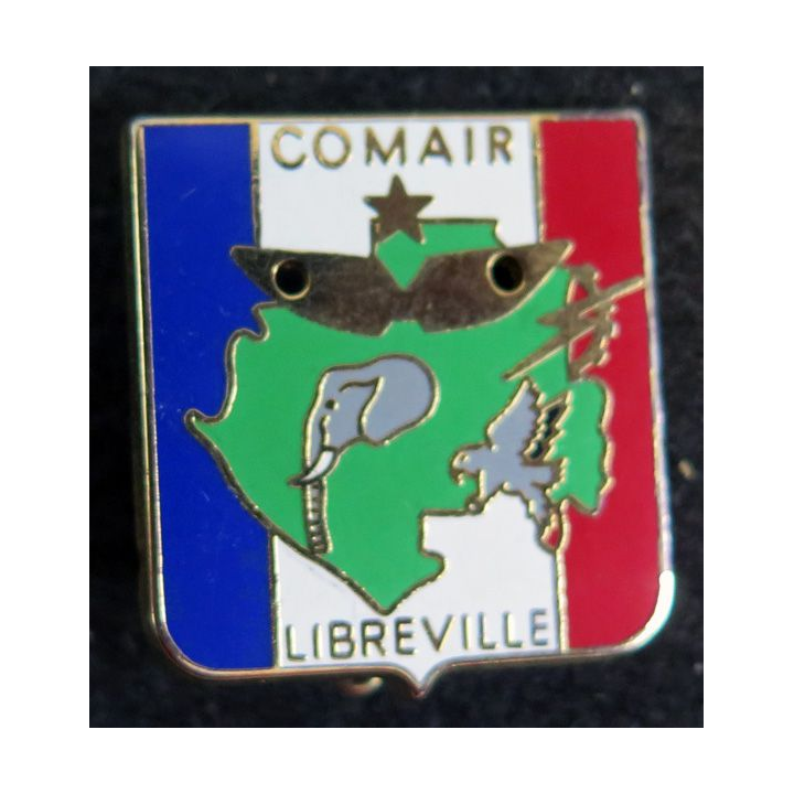 COMAIR LIBREVILLE : insigne du commandement de l'air à Libreville de fabrication Bessin et Salson