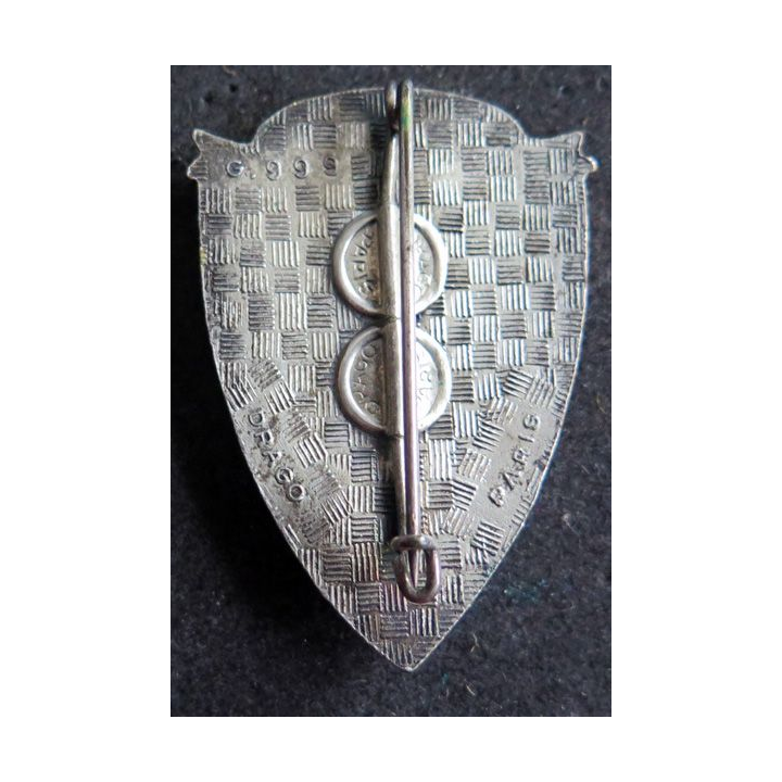 9° RG : 9° régiment du génie bandeau doré Drago G. 999 en émail