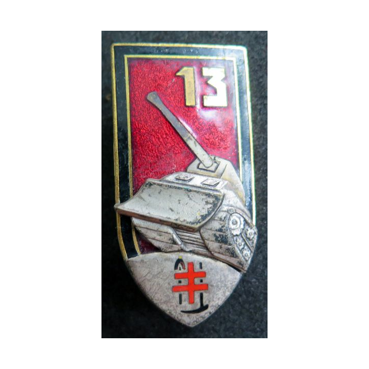 13° RG : 13° régiment du Génie de fabrication Drago Paris G. 873 en émail
