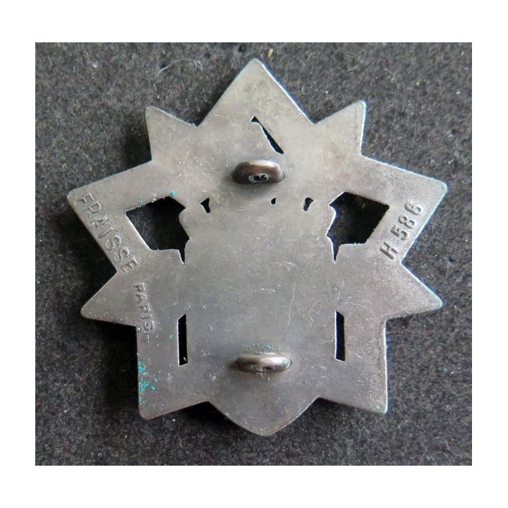 3° RG : Insigne métallique du 3° régiment du Génie de fabrication Drago Fraisse H. 586