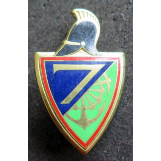 7° RG : insigne du 7° Régiment du génie  de fabrication Drago H. 214