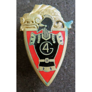 4° RG : 4° régiment du Génie de fabrication Drago Paris H. 211 dos guilloché anneaux émail