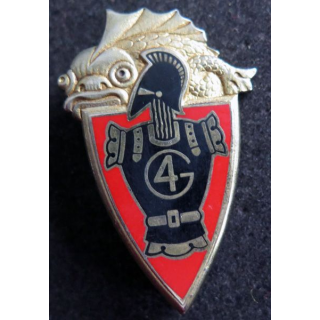 4° RG : 4° régiment du Génie de fabrication Drago Paris H. 211  émail