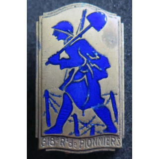 618° RP : 618° régiment de pionniers de fabrication Drago Béranger en émail