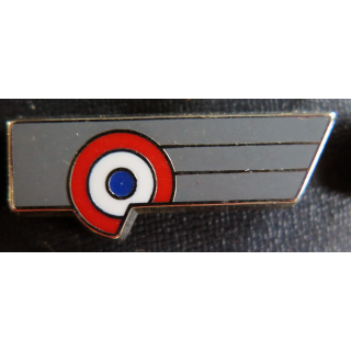 PIN'S MILITAIRE : Pin's militaire de l'insigne de l'armée de l'Air dos lisse argenté 30 x 8 mm
