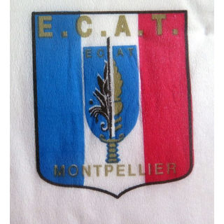 ECAT : serviette papier de l'école du Commissariat de l'Armée de terre de Montpellier