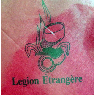 LEGION : serviette papier rouge de la Légion étrangère