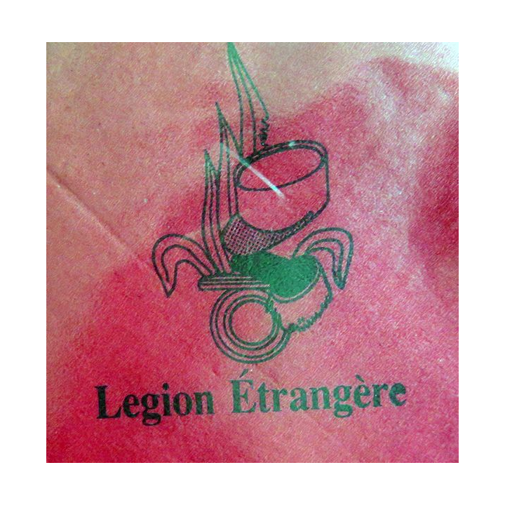 LEGION : serviette papier rouge de la Légion étrangère