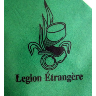 LEGION : serviette papier verte de la Légion étrangère