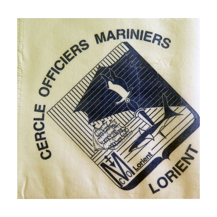 MARINE : serviette papier du cercle des officiers mariniers de Lorient