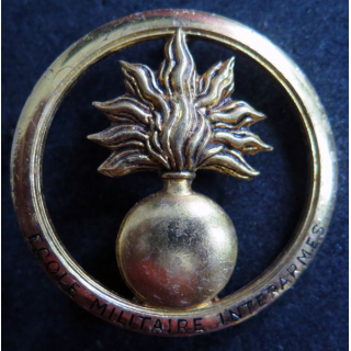 ECO : insigne de béret des écoles doré de fabrication Coinderoux Paris