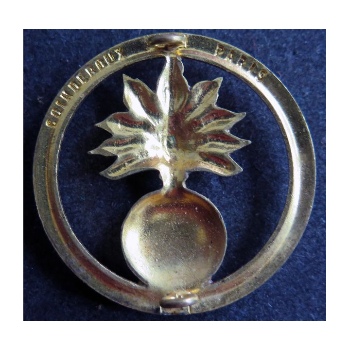 ECO : insigne de béret des écoles doré de fabrication Coinderoux Paris