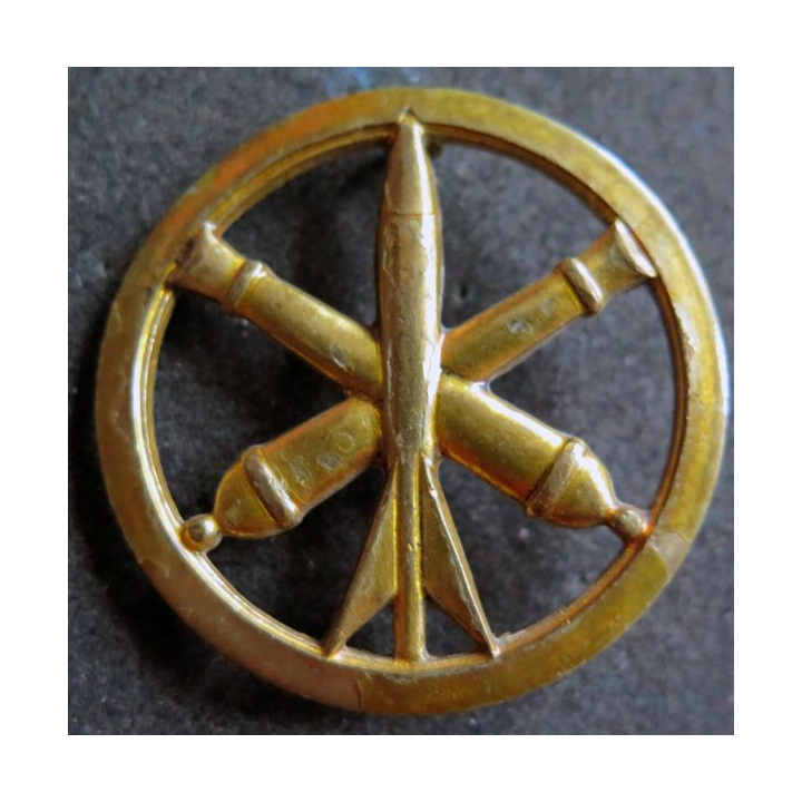 ARTILLERIE : insigne de béret de l'Artillerie de fabrication Drago Romainville