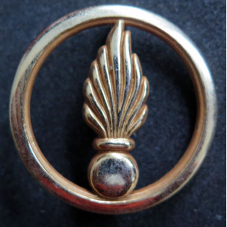 insigne de béret du Corps des Experts sans fabricant modèle doré