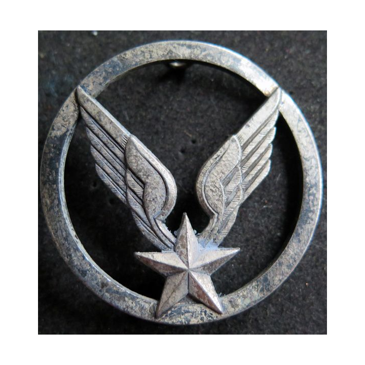 Insigne de béret de l'ALAT Aviation légère de l'Armée de terre argenté Drago Romainville G.1449