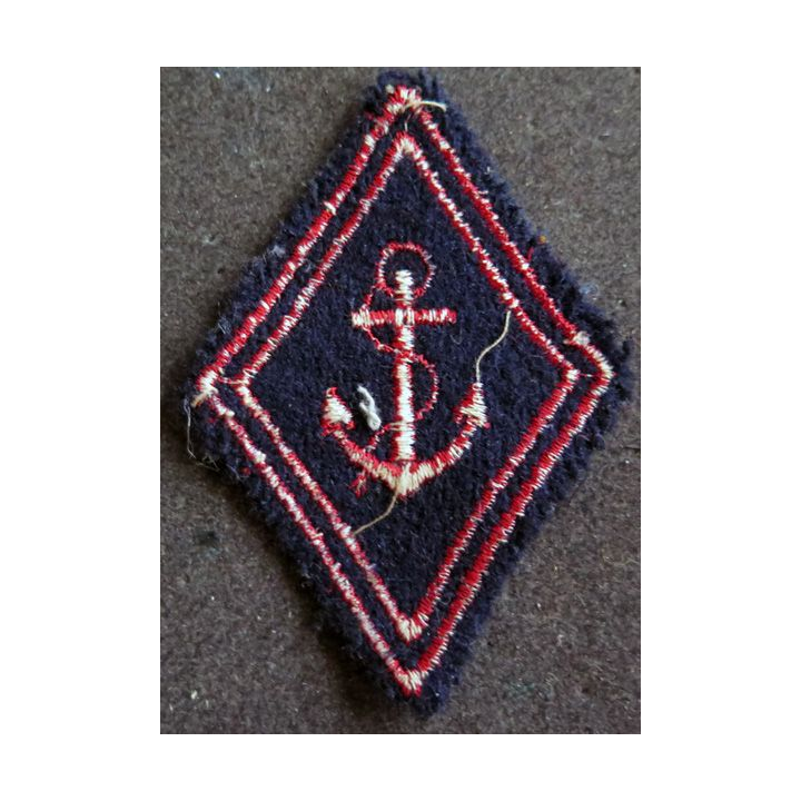 LOSANGE DE BRAS MODÈLE 45 : RIMA régiment troupe de marine troupe ancre fine avec crochets