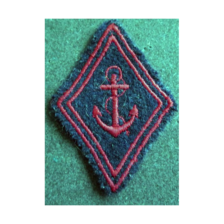 LOSANGE DE BRAS MODÈLE 45 : RIMA régiment troupe de marine troupe ancre fine avec crochets
