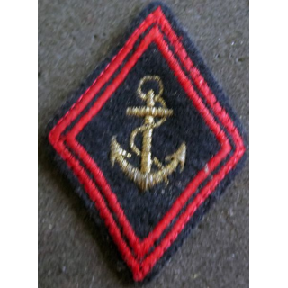 LOSANGE DE BRAS MODÈLE 45 : régiment des Troupes de marine Cadre doublé
