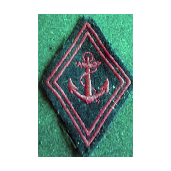 LOSANGE DE BRAS MODÈLE 45 : RIMA régiment troupe de marine troupe ancre épaisse avec crochets