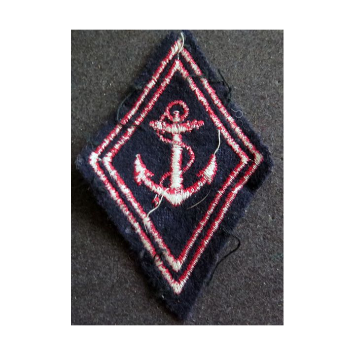 LOSANGE DE BRAS MODÈLE 45 : RIMA régiment troupe de marine troupe ancre épaisse avec crochets