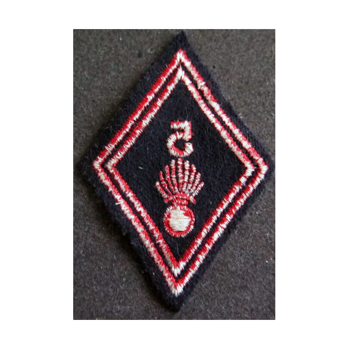 losange de bras modèle 45 :  5° régiment d'infanterie troupe