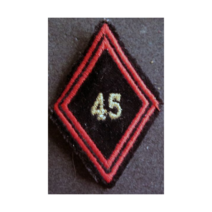 LOSANGE DE BRAS MODÈLE 45 : 45° RGA régiment du Génie de l'air cadre