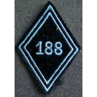 LOSANGE DE BRAS MODÈLE 45 : Ecusson troupe du 188° régiment de Transmission troupe