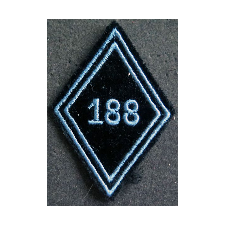 LOSANGE DE BRAS MODÈLE 45 : Ecusson troupe du 188° régiment de Transmission troupe