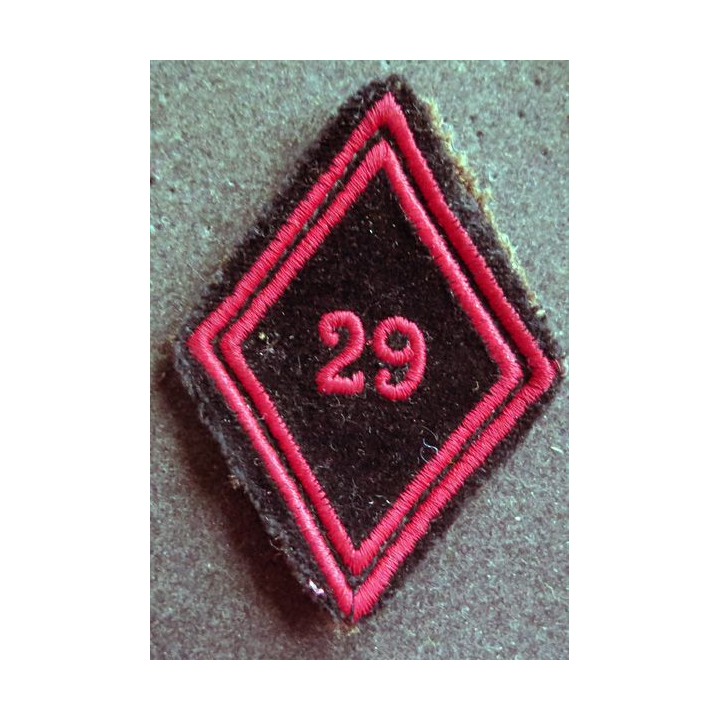 LOSANGE DE BRAS MODÈLE 45 : 71° RG régiment du Génie cadre