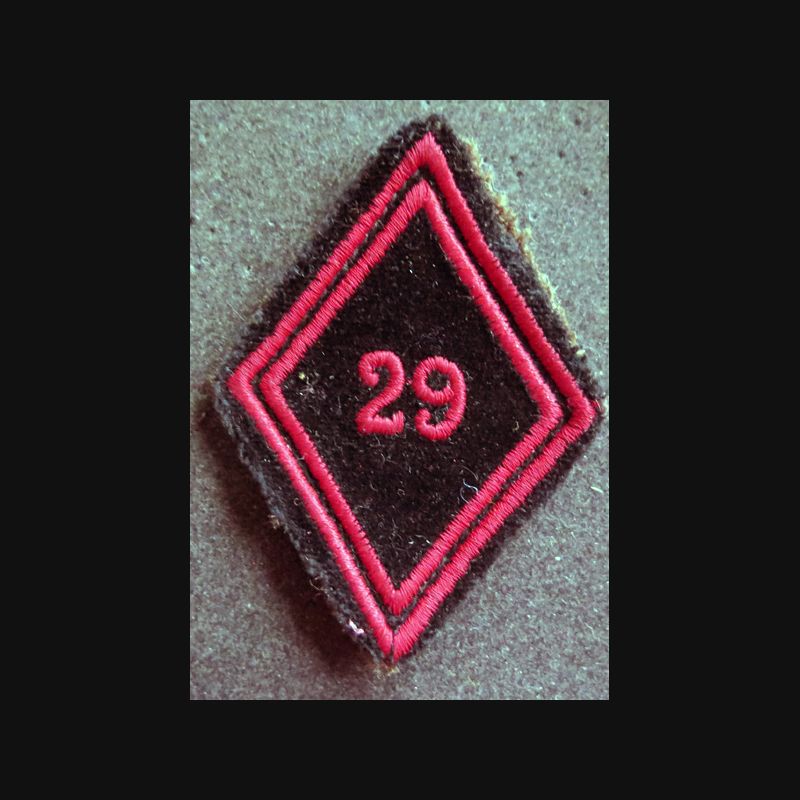Tissu Losange Militaire – 3° Régiment Du Génie – A (L42) – Occasion