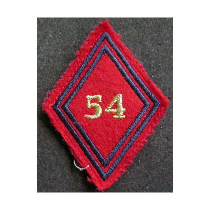 LOSANGE DE BRAS MODÈLE 45 : 54° régiment d'artillerie cadre