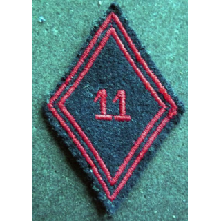 LOSANGE DE BRAS MODÈLE 45 : 11° Régiment de cuirassiers troupe