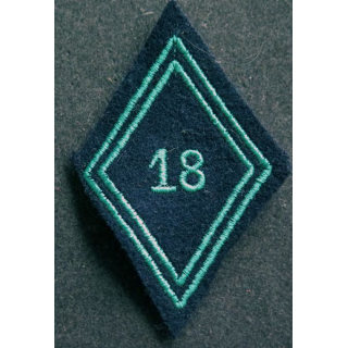 LOSANGE DE BRAS MODÈLE 45 : 18° Régiment de chasseurs troupe