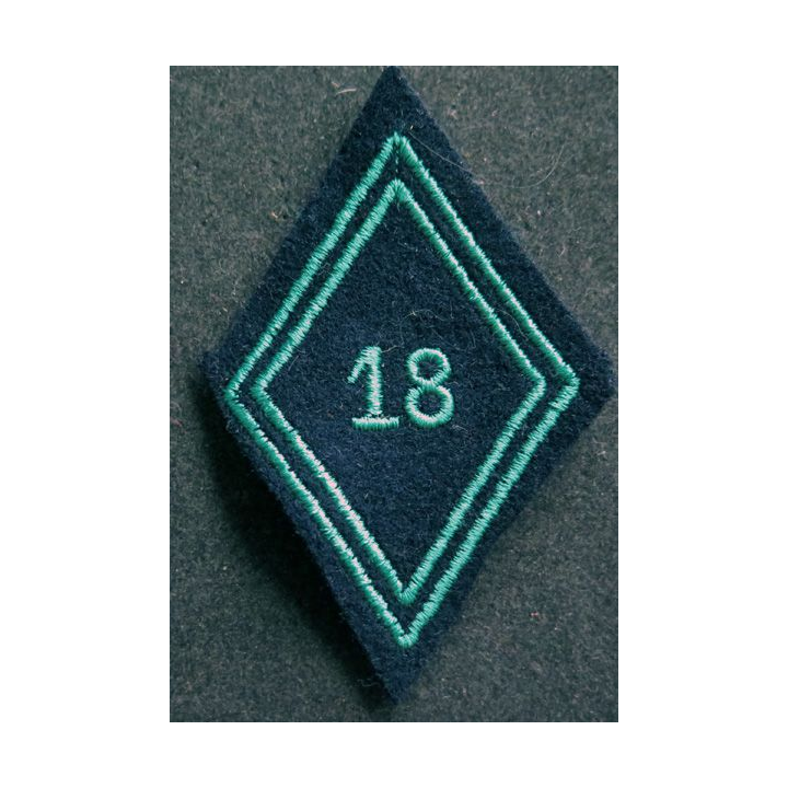 LOSANGE DE BRAS MODÈLE 45 : 18° Régiment de chasseurs troupe