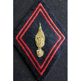 LOSANGE DE BRAS MODÈLE 45 : Régiment d'infanterie cadre en cannetille