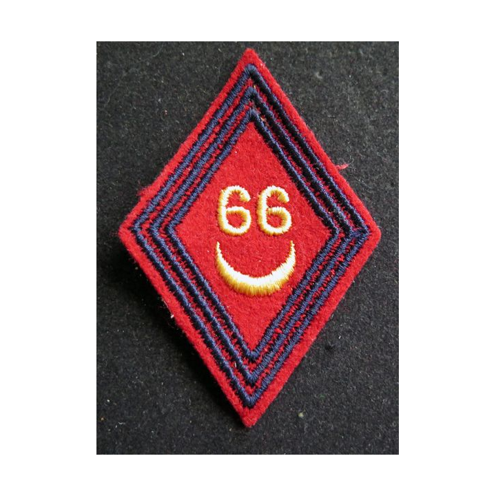 LOSANGE DE BRAS MODÈLE 45 : 66° régiment d'artillerie cadre Algérie