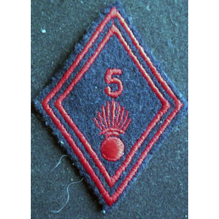 LOSANGE DE BRAS MODÈLE 45 : 5° Régiment d'infanterie troupe