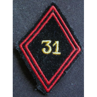 LOSANGE DE BRAS MODÈLE 45 : 31° régiment du génie cadre